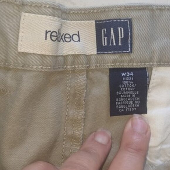GAP Men's Beige Khaki Shorts Size 34 NEW NWT - Picture 3 of 6